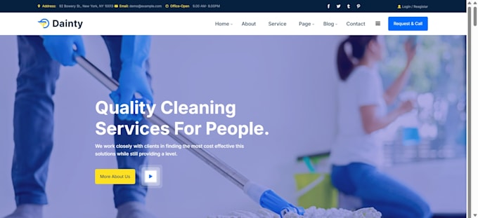 build cleaning service website pricing parameter booking koala website launch27