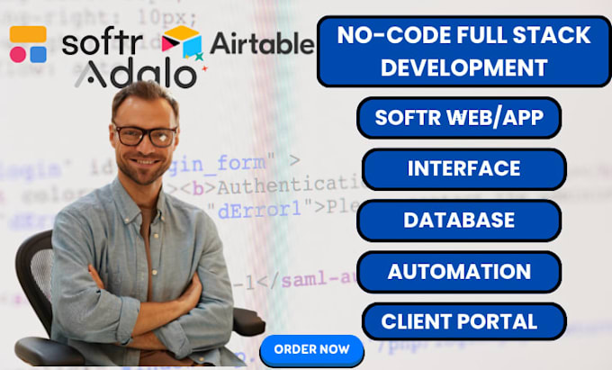 softr website webapp client portal, softr app, airtable automation crm, database