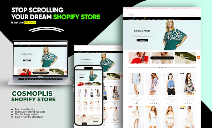 Design and build a professional shopify website or dropshipping store ...