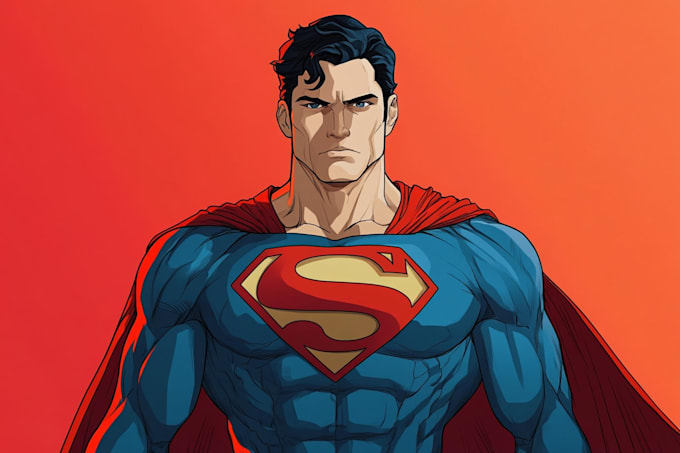 draw you dc or marvel style comic book and superhero