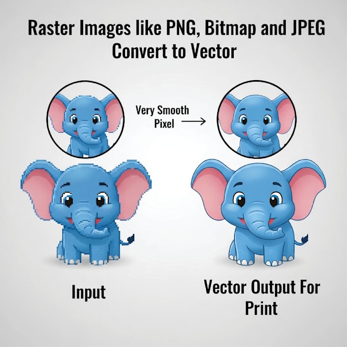 do professional vector conversion, convert image to vector