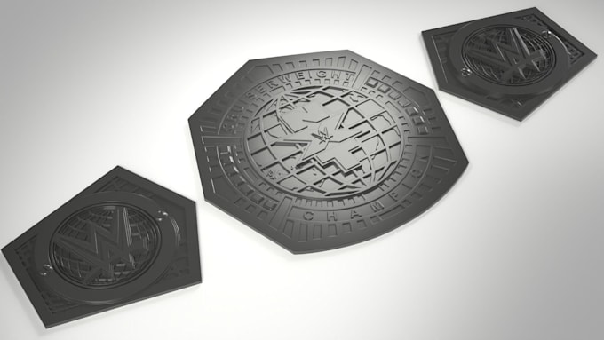 do 3d belt design for championship and custom 3d printing belt