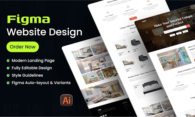 design a professional web interface in figma