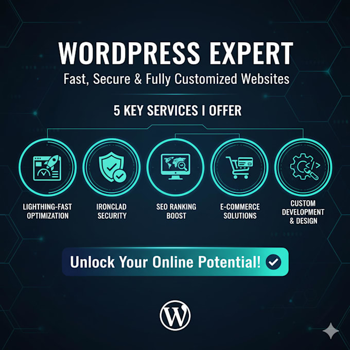 build a fast, secure and SEO optimized wordpress website with 17 year exp