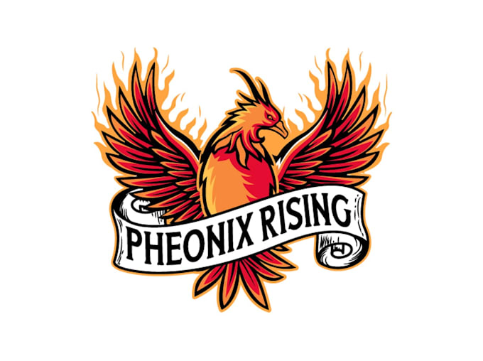 design creative phoenix logo with satisfaction guaranteed