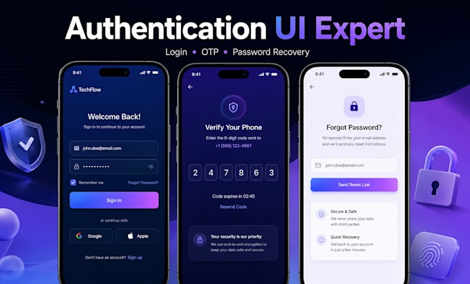 design a responsive landing page and dashboard UI