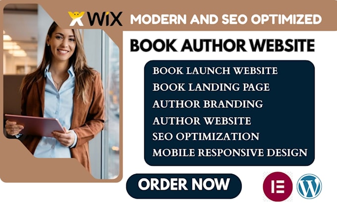 build author website book launch website author portfolio website book store