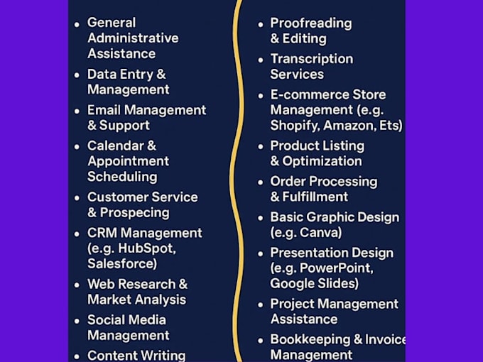 be your executive personal virtual assistant