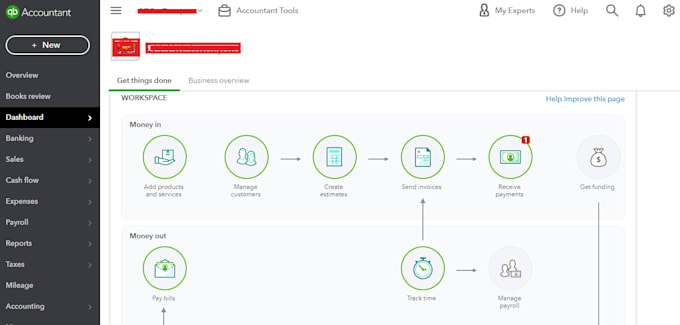 do quickbooks bookkeeping, clean up, error reconciliation
