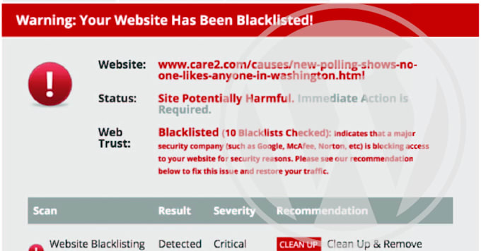fix hacked website and clean malware virus
