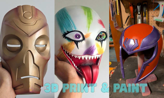 sculpt 3d mask 3d helmet cosplay mask cosplay armor 3d print and paint mask