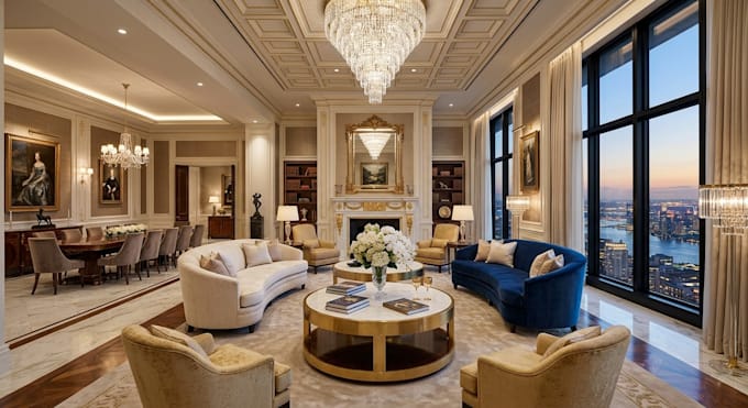 do bedroom, bathroom, kitchen, living room interior design and 3d rendering