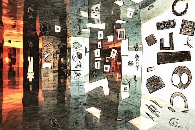 do doodle, mural, wall art for home, office and restaurant