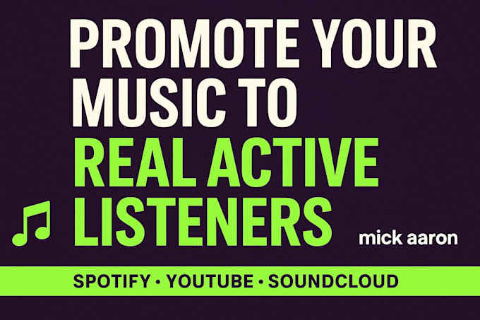 professionally promote your music to real active listeners