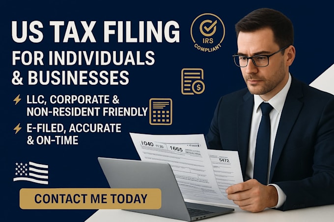 do US tax filing, US tax returns, llc tax, business tax, corporate tax filings