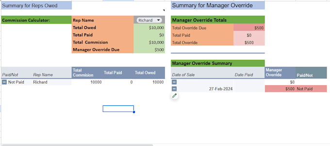 create a custom commission tracker or calculator in google sheets