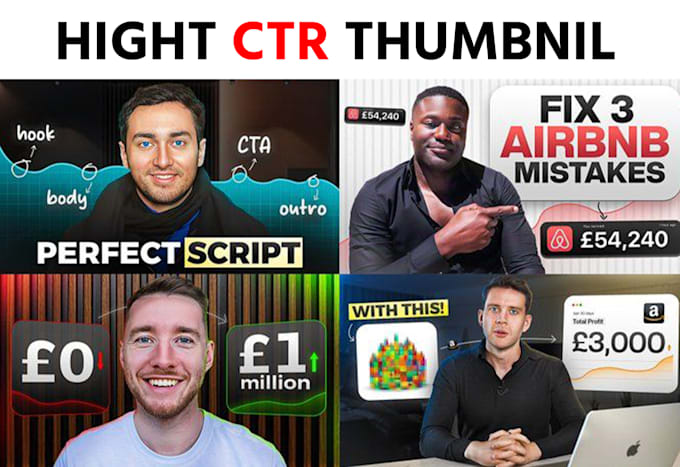 design high CTR thumbnail