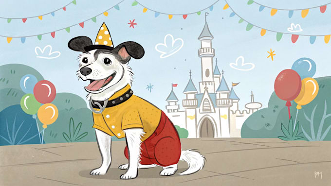 design custom disney pet portrait