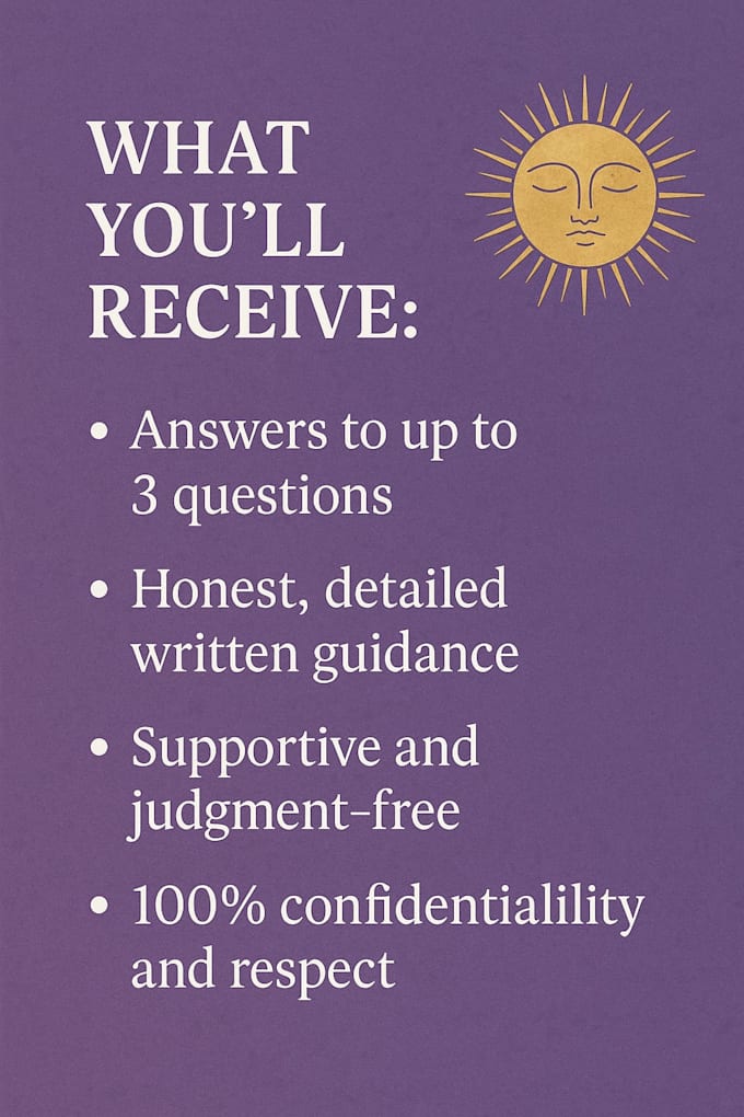 answer 3 questions with intuitive and psychic guidance
