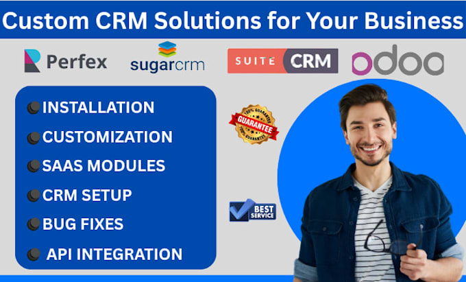 install and customize perfex, sugar CRM, suite CRM, odoo, saas modules, fix bugs