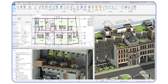 design professional 2d or 3d bim architectural models in revit