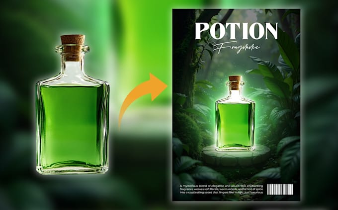 do product manipulation ads and event poster design