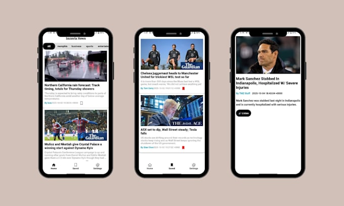 develop professional android apps with news, API integration and modern UI