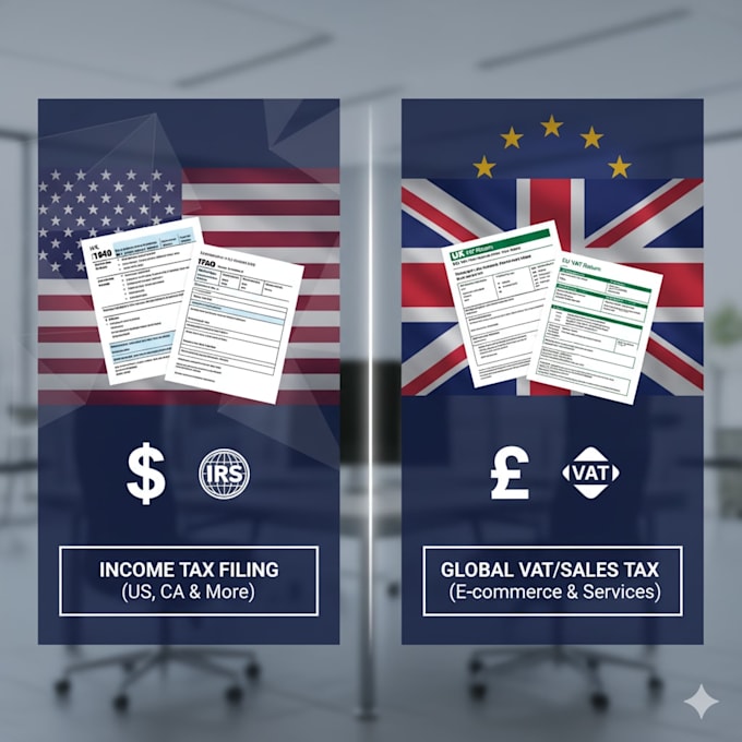 provide services related to tax matters like tax return filing and vat