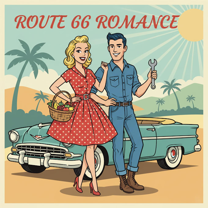 create pin up and cartoon illustrations