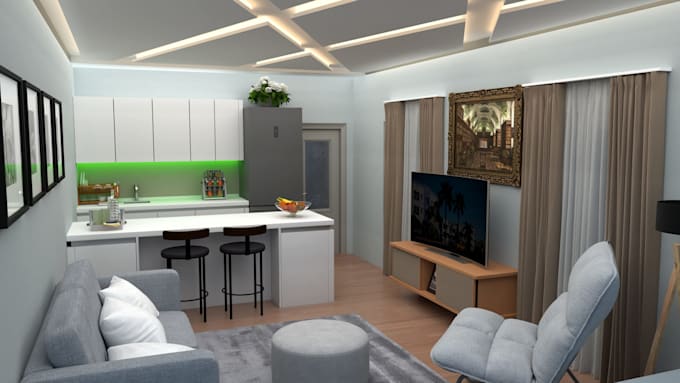 do interior exterior design, 3d modeling and architectural rendering in sketchup
