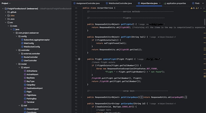 java spring boot rest apis and backend services