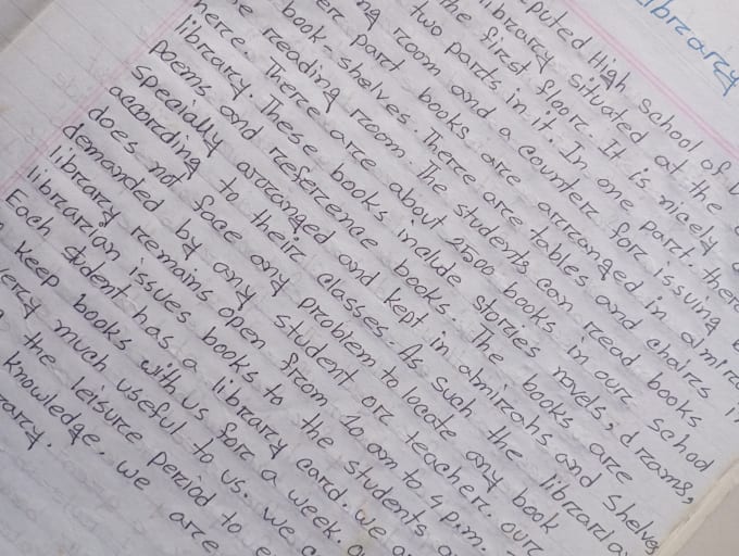 provide professional handwriting services
