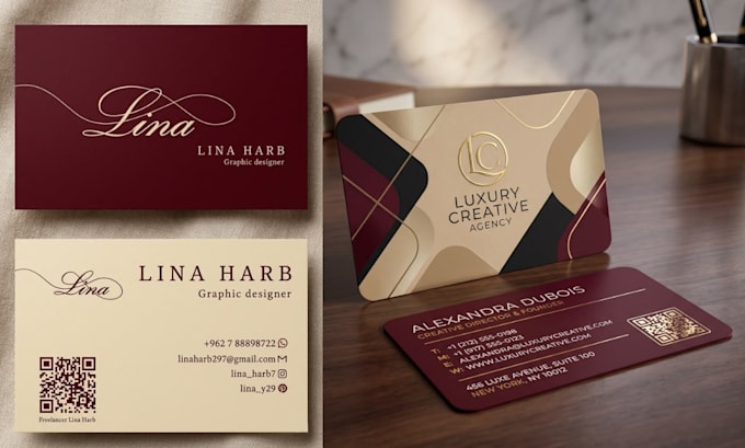design modern flex and business cards