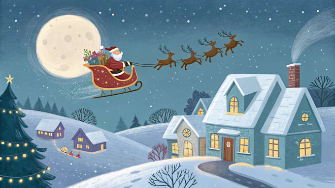 create festive holiday christmas design illustration
