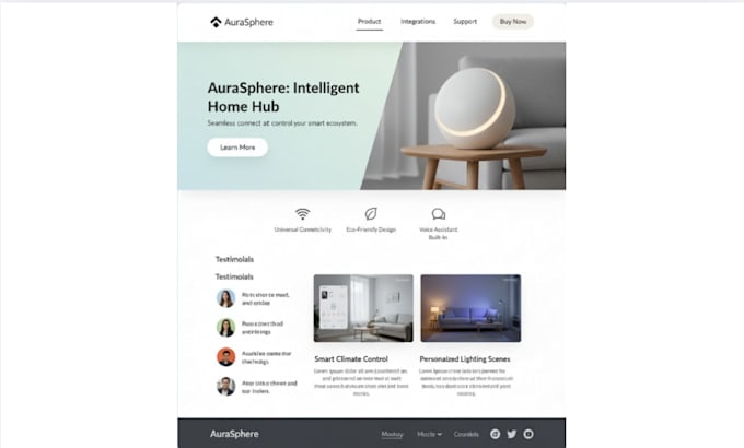 design and develop a high converting responsive landing page