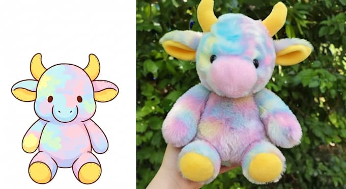 modify your image to plush toy make crochet pattern and plush toys