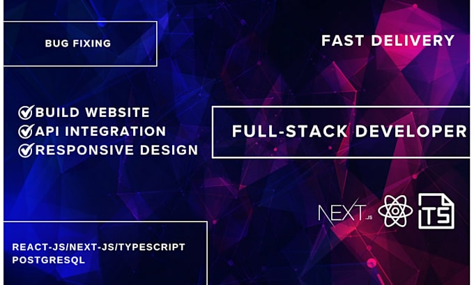 build react front end full stack responsive custom website