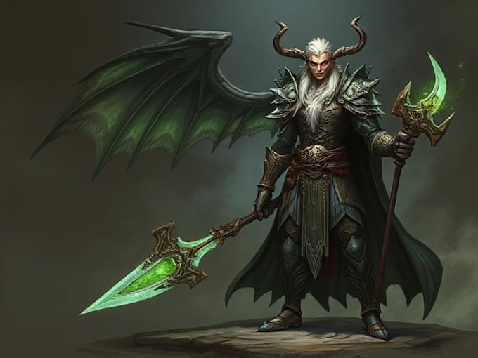 draw fantasy scifi custom characters and concept