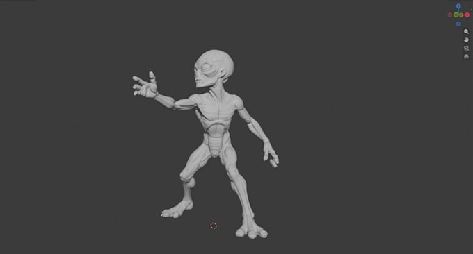 create a detailed 3d character sculpt for 3d printing