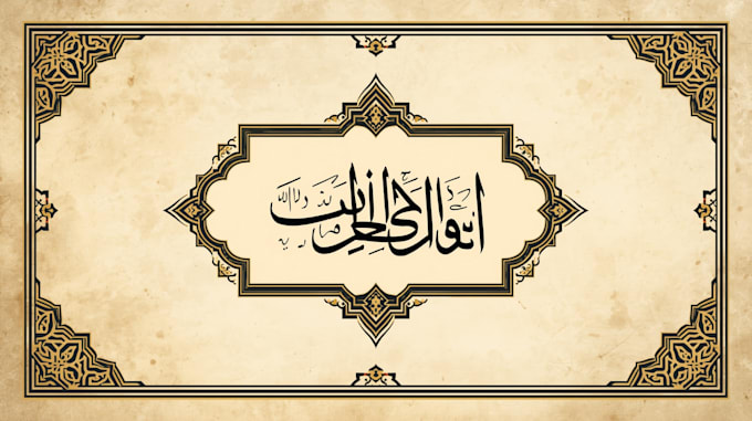 design islamic arabic style book cover