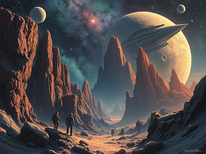 sci fi illustration and sci fi art