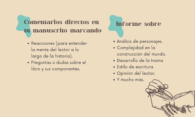 beta read your novel in spanish and provide useful feedback