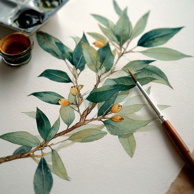 draw realistic botanical illustration