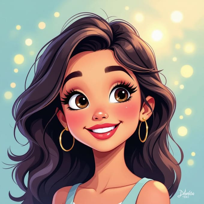 draw cartoon disney portrait