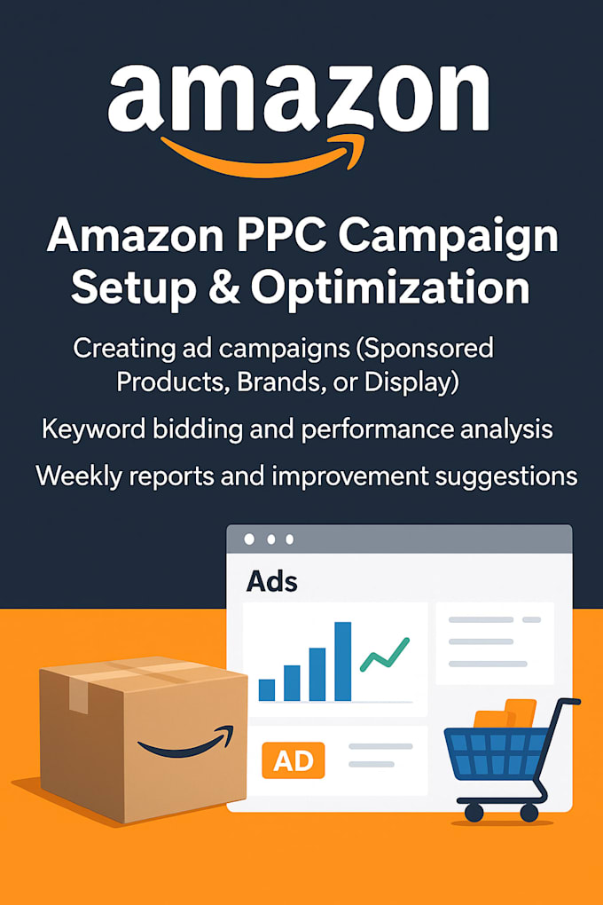 amazon PPC campaign setup and optimization and ecommerce store management