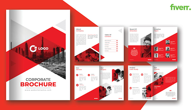 design a modern book design and company profiles