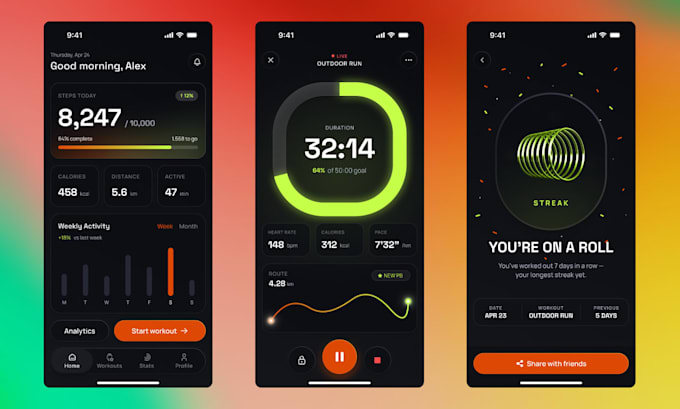 design your mobile app UX UI for ios and android