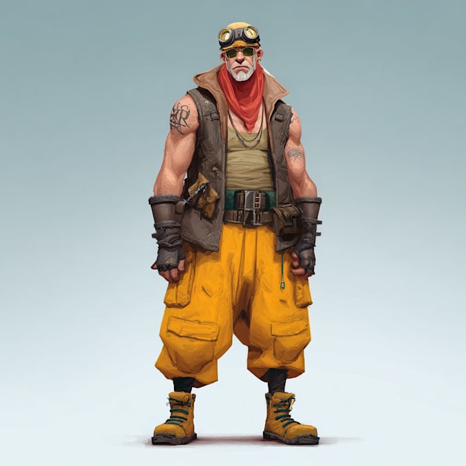 create scifi, fantasy, superhero character design