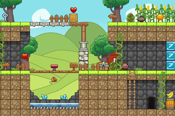 create playable ads and 2d HTML5 web video game with javascript, phaser web game