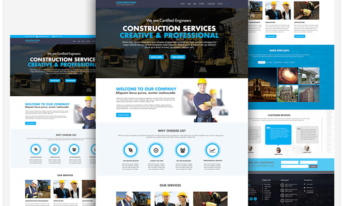 squarespace construction company website builder contractor website renovation